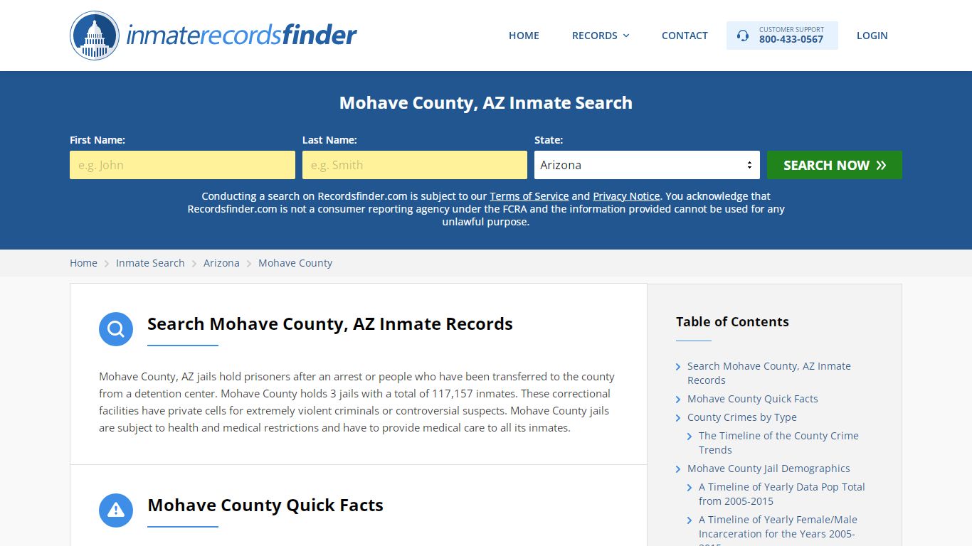 Mohave County, AZ Inmate Lookup & Jail Records Online